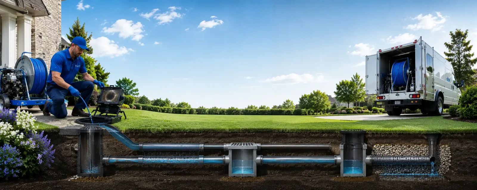 Outdoor drain cleaning information for Frederic, MI
